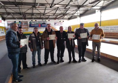 La Squadra Paralimpica dell'ASD Boville Durante un piccolo torneo interno