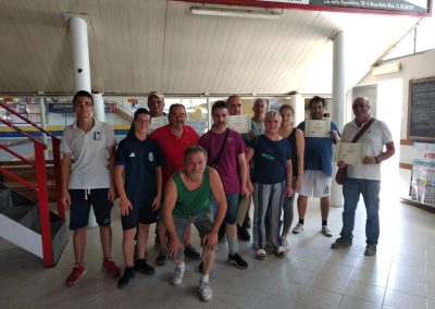 La Squadra Paralimpica dell'ASD Boville mentre si allena